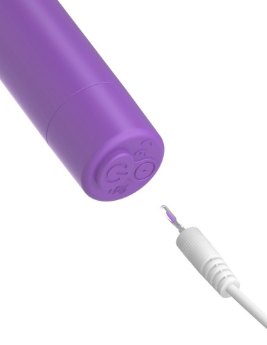 Фиолетовая вибропуля с пультом Rechargeable Remote Control Bullet - 7,62 см. фото 4