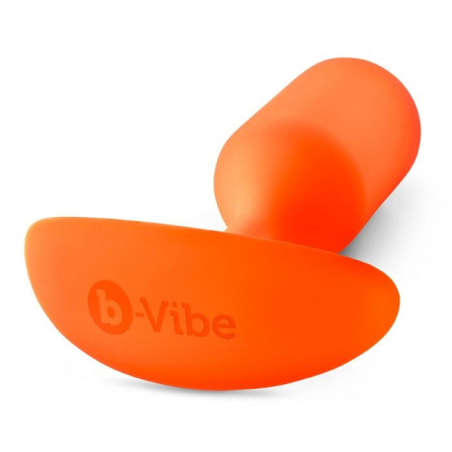 Оранжевая пробка для ношения B-vibe Snug Plug 3 - 12,7 см. фото 4