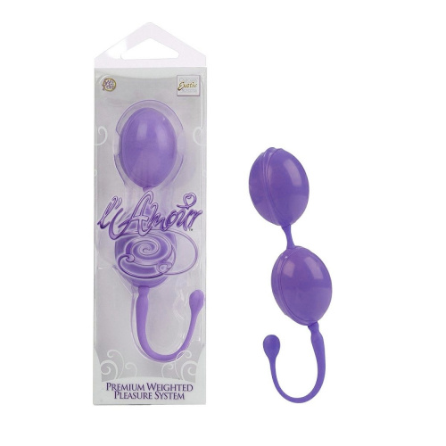 Фиолетовые вагинальные шарики LAmour Premium Weighted Pleasure System фото 2