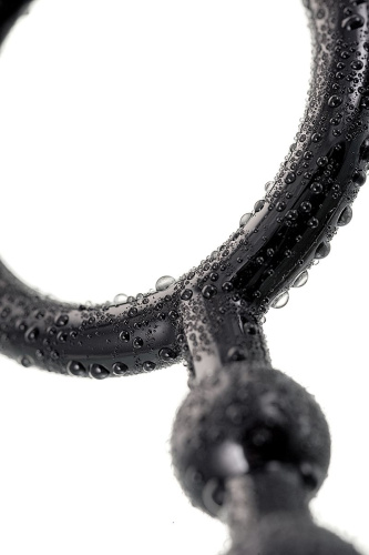Анальная цепочка черного цвета A-toys - 19,8 см. фото 8