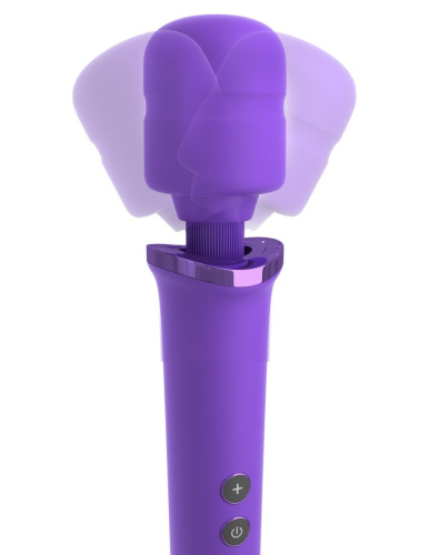 Фиолетовый вибромассажер Rechargeable Power Wand фото 3