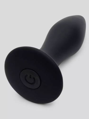 Черная анальная вибропробка Sensation Rechargeable Vibrating Butt Plug - 8,9 см. фото 2