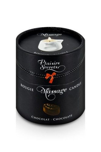 Массажная свеча с ароматом шоколада Bougie de Massage Gourmande Chocolat - 80 мл. фото 2
