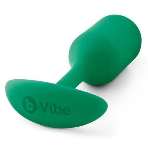 Зеленая пробка для ношения B-vibe Snug Plug 2 - 11,4 см. фото 3