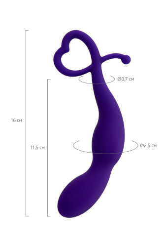 Фиолетовый анальный стимулятор Wlap - 16 см. фото 8