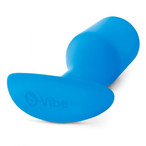 Синяя пробка для ношения B-vibe Snug Plug 5 - 14 см. фото 2