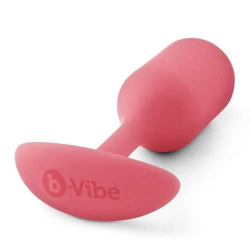 Розовая пробка для ношения B-vibe Snug Plug 2 - 11,4 см. фото 3
