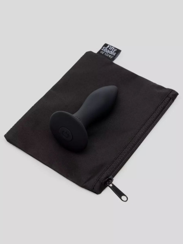 Черная анальная вибропробка Sensation Rechargeable Vibrating Butt Plug - 8,9 см. фото 4