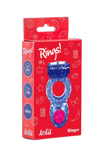 Фиолетовое эрекционное кольцо Rings Ringer фото 3