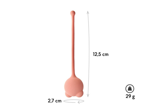 Персиковый вагинальный шарик Omicron фото 2