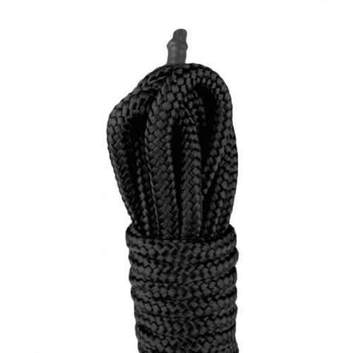 Черная веревка для бондажа Easytoys Bondage Rope - 5 м. фото 4