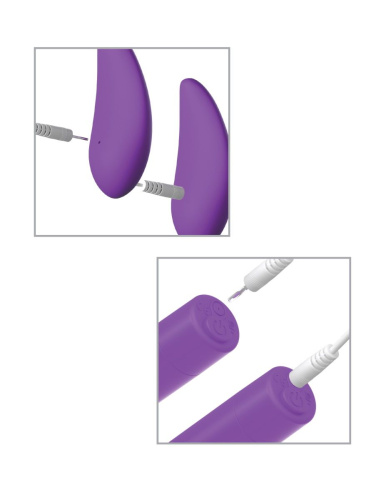 Фиолетовая вибропуля с пультом Rechargeable Remote Control Bullet - 7,62 см. фото 7