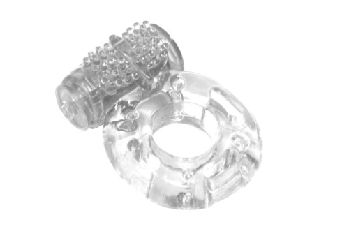 Прозрачное эрекционное кольцо с вибрацией Rings Axle-pin фото 2