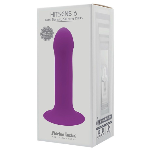 Фиолетовый дилдо на присоске  Hitsens 6 - 13,5 см. фото 2