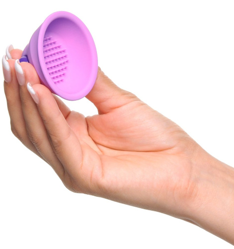 Фиолетовые виброприсоски-стимуляторы на соски Vibrating Nipple фото 2