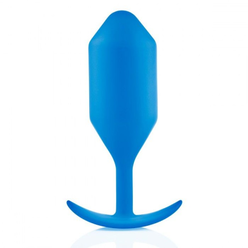 Синяя пробка для ношения B-vibe Snug Plug 5 - 14 см. фото 5