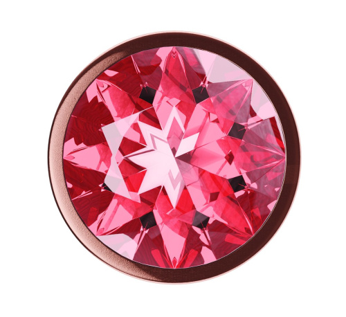 Пробка цвета розового золота с малиновым кристаллом Diamond Ruby Shine L - 8,3 см. фото 3