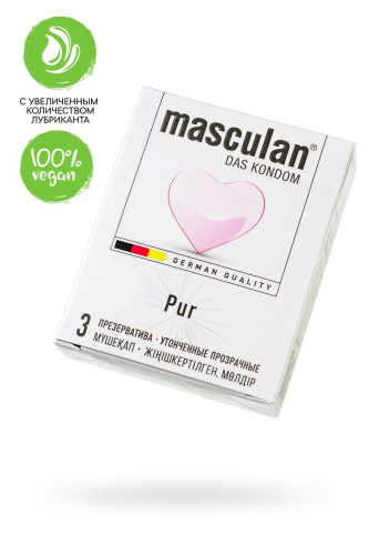 Супертонкие презервативы Masculan Pur - 3 шт. фото 2