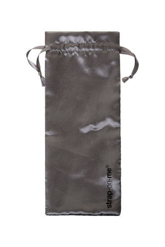 Черный безремневой страпон Silicone Bendable Strap-On - size S фото 5