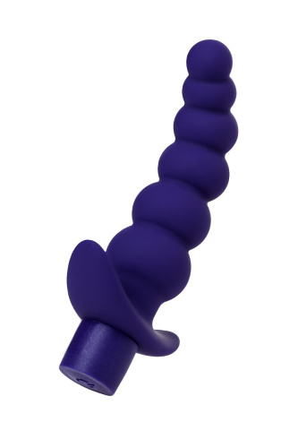 Фиолетовый силиконовый анальный вибратор Dandy - 13,5 см. фото 2