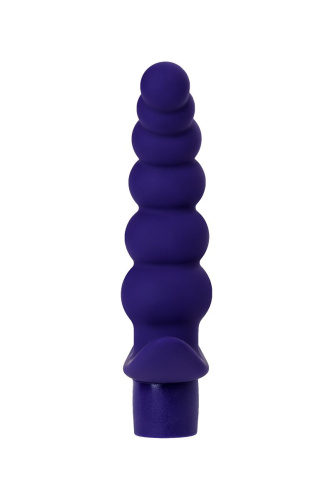 Фиолетовый силиконовый анальный вибратор Dandy - 13,5 см. фото 4