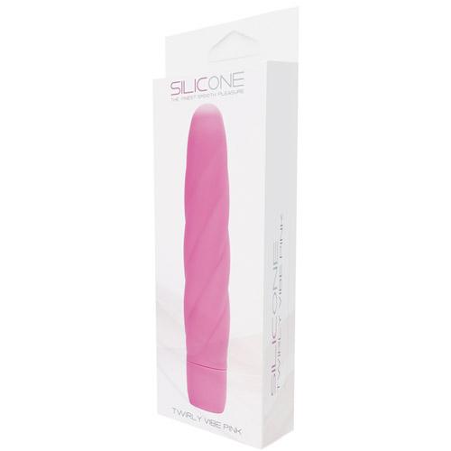 Розовый вибратор со спиралевидным рельефом TWIRLY VIBE SILICONE - 19 см. фото 2 Розовый вибратор со спиралевидным рельефом TWIRLY VIBE SILICONE - 19 см. фото 2