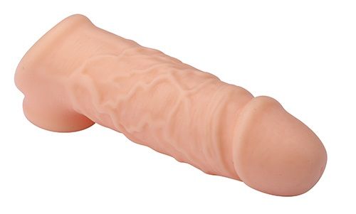 Телесная насадка EXTENDER WITH BALL STRAP 5.5 - 14 см. фото 5 Телесная насадка EXTENDER WITH BALL STRAP 5.5 - 14 см. фото 5