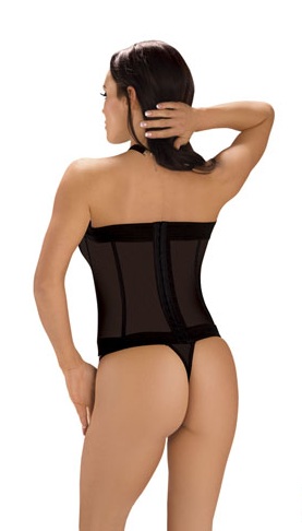 Укороченный корсет с полупрозрачной вставкой на животике фото 2 Укороченный корсет с полупрозрачной вставкой на животике фото 2