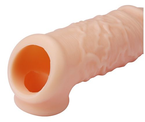 Телесная насадка EXTENDER WITH BALL STRAP 5.5 - 14 см. фото 3 Телесная насадка EXTENDER WITH BALL STRAP 5.5 - 14 см. фото 3