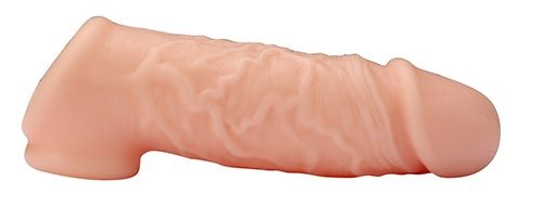 Телесная насадка EXTENDER WITH BALL STRAP 5.5 - 14 см. фото 4 Телесная насадка EXTENDER WITH BALL STRAP 5.5 - 14 см. фото 4