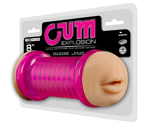 Двусторонний мастурбатор CUM EXPLOSION MASTURBATOR MOUTH & VAGINA - ротик и вагина фото 2 Двусторонний мастурбатор CUM EXPLOSION MASTURBATOR MOUTH & VAGINA - ротик и вагина фото 2