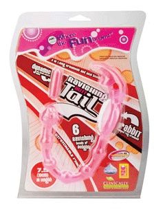 Розовое эрекционное кольцо с анальной цепочкой для него и виброзайцем для неё RAVISHING BUTT TAIL фото 2 Розовое эрекционное кольцо с анальной цепочкой для него и виброзайцем для неё RAVISHING BUTT TAIL фото 2