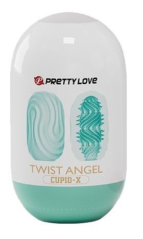 Бирюзовый мастурбатор-яйцо Twist Angel Бирюзовый мастурбатор-яйцо Twist Angel