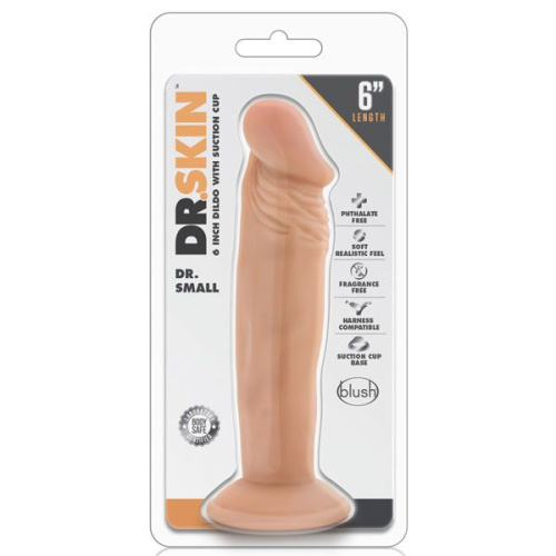 Телесный фаллоимитатор Dr. Small 6 Inch Dildo - 16,5 см. фото 2
