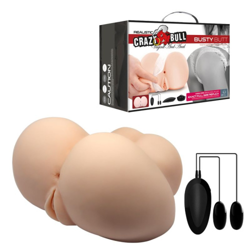 Вагина и анус с вибрацией Crazy Bull Busty Butt Вагина и анус с вибрацией Crazy Bull Busty Butt