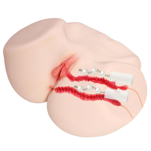 Мастурбатор-полуторс с двойным слоем материала и вибрацией Jenny Onahole Real Vagina фото 3