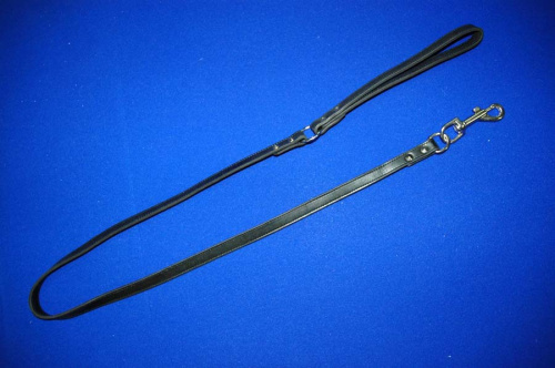 Подшитый кожаный поводок  Привязь любви