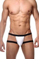 Бело-черные мужские трусы-джоки Бело-черные мужские трусы-джоки