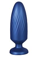 Синяя анальная пробка G Stuck Silicone Anal Plug - 13,5 см.