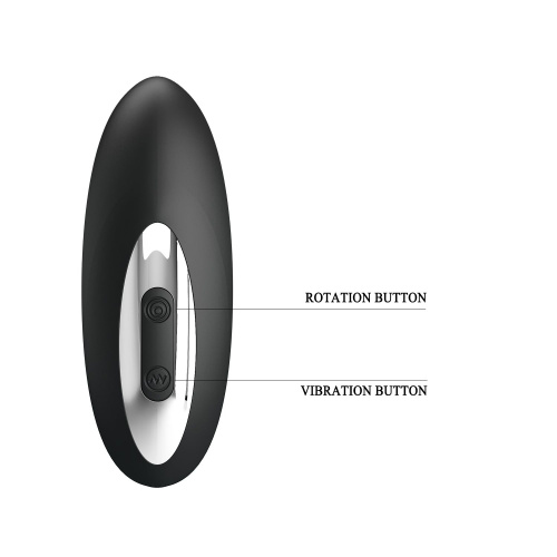 Черный стимулятор простаты с функцией римминга - 15,9 см. фото 6