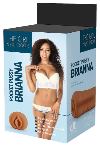 Коричневый мастурбатор-вагина Brianna фото 3