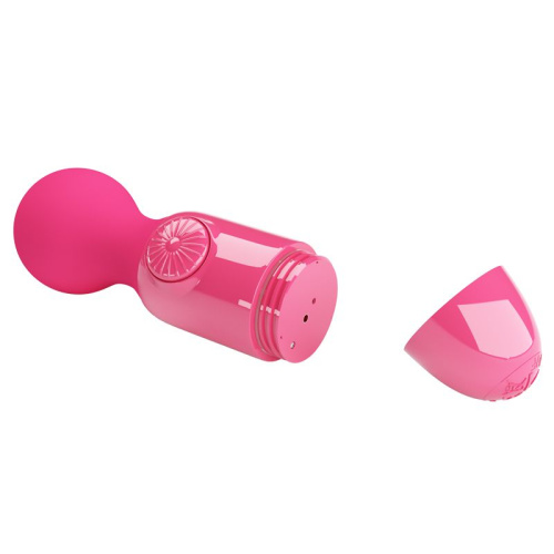 Розовый мини-вибратор с шаровидной головкой Mini Stick фото 3