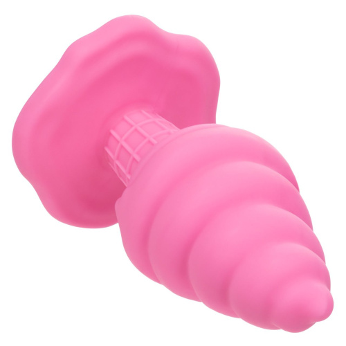 Розовая анальная пробка в виде мороженого Yum Bum Ice Cream Cone Butt Plug - 9,5 см. фото 10
