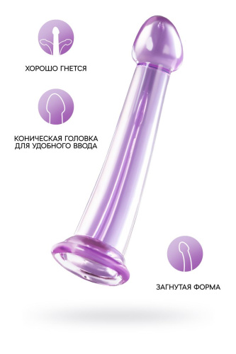 Фиолетовый фаллоимитатор Jelly Dildo M - 18 см. фото 2 Фиолетовый фаллоимитатор Jelly Dildo M - 18 см. фото 2