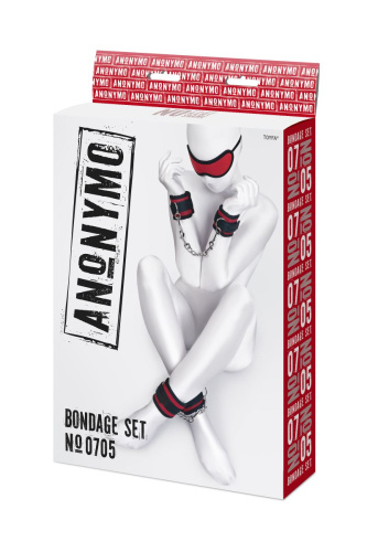 Красно-черный бондажный набор Anonymo фото 10