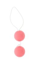 Розовые вагинальные шарики Vibratone DUO-BALLS