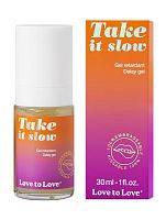 Пролонгирующий гель для мужчин Take It Slow - 30 мл.