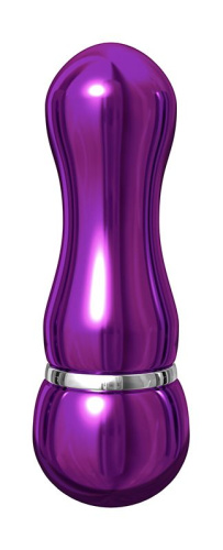 Фиолетовый алюминиевый вибратор PURPLE SMALL - 7,5 см. фото 2