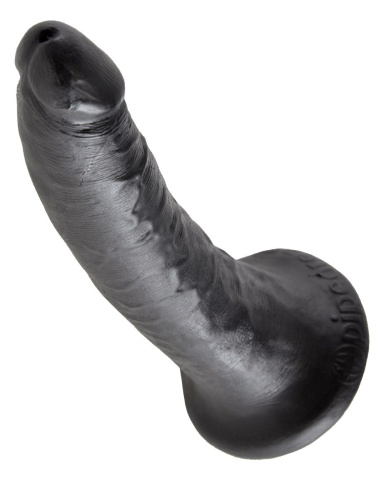 Чёрный фаллоимитатор с присоской 7  Cock - 17,8 см. фото 2