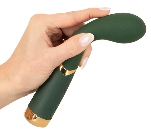Зеленый стимулятор точки G Luxurious G-Spot Massager - 19,5 см. фото 2